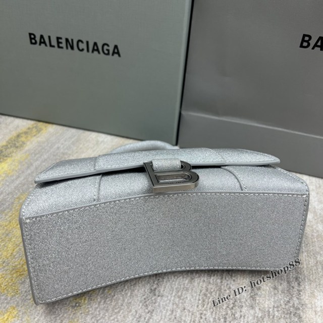 Balenciaga專櫃爆款新閃閃沙漏包 巴黎世家原單手提肩背包 8896閃金 fyj1251